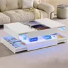 UnboxG Tavolino da salotto 78×78×43 cm Bianco, lucido Anteprima dell’immagine prodotto 3