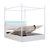 Metallbett 140x190 cm mit LED & USB Type-C, Doppelbett mit Produktbild-Vorschau 7
