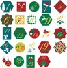 Oblique Unique 24 Adventskalender Sticker Zahlen Aufkleber Produktbild-Vorschau 1
