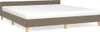 vidaXL Bettgestell ohne Matratze Taupe 160x200 cm Stoff Produktbild-Vorschau 1