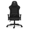 A black gaming chair is shown from the front against a white background. Náhled obrázku produktu