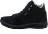 Side view of a black leather boot. Anteprima dell’immagine prodotto