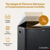 CASABEL Pattumiera, 2x30L, nero, acciaio inox, Pattumiera Anteprima dell’immagine prodotto 6