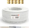 SAT Installationsset 50m mini Koaxial Kabel 4mm in Weiß mit Produktbild-Vorschau 1
