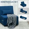 Sofa rozkładana HOMCOM 3 w 1 z funkcją spania, rozkładana Podgląd zdjęcia produktu 6