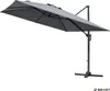 BRAST Alu Sonnenschirm Ampelschirm | 3x3m rechteckig | Grau Produktbild-Vorschau 2