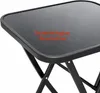 Outdoor Bistrotisch 60x60xH70cm Glas / Metall Dunkelgrau Glastisch Gartentisch Voir les images du produit