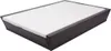 A brown outdoor lounge bed with a white cushion, shown from a slightly elevated angle against a white background. Náhľad obrázku produktu