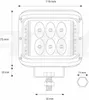 Pracovní projektor 97x83, LED, 9-30V / 36W, 2800lm, Náhled obrázku produktu 16