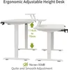 Hilodesk 140cm Elektryczne Biurko stojące z regulowaną Podgląd zdjęcia produktu 4