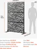 Metal Privacy Screen 47" x 72" Outdoor Privacy Screens & Produktbild-Vorschau 7