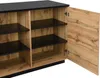 2-türige Kücheninsel mit 1 Nische aus MDF - Natur und Produktbild-Vorschau 3