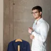 Comodino Relaxdays, con ripiano, da appoggio, per abiti Anteprima dell’immagine prodotto 3