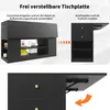 Ilot de cuisine moderne noir, armoire de cuisine avec plan Voir les images du produit 7
