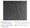 WENKO skleněný splashback 60x70 SCHIEFER kuchyňský Náhled obrázku produktu 10