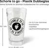 Schorle to go Dubbebecher 0,5 Liter (Transparent) aus Plastik | Pfalz Dubbeglas Kunststoff Produktbild-Vorschau