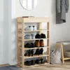 vidaXL Botník Sonoma dub 60x30x98 cm Materiál na bázi dřeva Náhled obrázku produktu 3