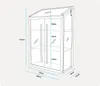Greenspot Origin Mini Skleník - 80x42x121cm  Palisandrové Náhľad obrázku produktu 8