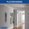 A hallway with a coat rack and mirrors on the wall. Anteprima dell’immagine prodotto