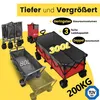 Sekey XXXL Bollerwagen Faltbar 300L 200KG Transportwagen Produktbild-Vorschau 2