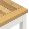 vidaXL Gartentisch Weiß 108,5 x 55 x 75 cm Massivholz Produktbild-Vorschau 5