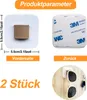 2dílný držák na brýle – krátký stojan na brýle pro montáž Náhled obrázku produktu 3