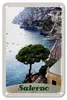 Blechschild Reise 12x18cm Salerno Italien Meer Strand Sonne Produktbild-Vorschau 1