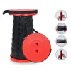 Tabouret pliant rouge, télescopique & réglable en hauteur,, Voir les images du produit 6