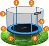Trampolina ogrodowa 6ft/183cm z siatką zewnętrzną i Náhľad obrázku produktu 11