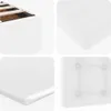 Ottoman-Bett mit Matratze Weiß 90x190 cm Kunstleder Produktbild-Vorschau 10