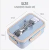 1000 ML Natürliche Weizen Sicherheit Bento Box mit Produktbild-Vorschau 4