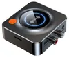 A close-up studio shot of a black wireless audio adapter with an orange button and a circular NFC indicator. Podgląd zdjęcia produktu
