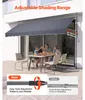 SucceBuy Klemmmarkise 400 cm, Höhenverstellbare Markise mit Produktbild-Vorschau 4