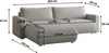 Masseno Ecksofa TURIN P mit Schlaffunktion L-Form, Sofa mit Produktbild-Vorschau 3