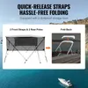 Taud de bateau VEVOR 4 arceaux Bimini Top, largeur Voir les images du produit 4