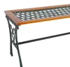 Gusseisen Gartentisch mit Glasplatte 98x46xH56cm Voir les images du produit