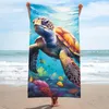 FEBE Strandtuch XXL 100x180 cm Sumpfschildkröte Badetuch Produktbild-Vorschau 2