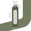 A product image showing a glass water bottle with a silicone sleeve and measurement markings, with dimensions indicated. Produktbild-Vorschau