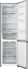 An open refrigerator with empty shelves and drawers. Produktbild-Vorschau