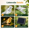 Solar LED Lichterkette mit Deko-Vögeln & Clips, Außen & Produktbild-Vorschau 2