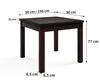 Masseno ESSTISCH DARIO 90 cm - 190 cm / 90 cm x 77 cm Produktbild-Vorschau 2
