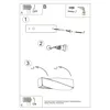 Wandlampe Wandleuchte Sollux Kinkiet Sigma weiß 42x15 cm Produktbild-Vorschau 6