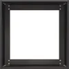 A black metal planter box frame shown from the front. Anteprima dell’immagine prodotto