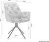 A diagram of a chair with dimensions indicated. Produktbild-Vorschau