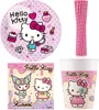 Hello Kitty Partyset Kindergeburtstag Einweggeschirr Teller Produktbild-Vorschau 1