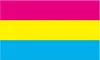 LGBT Regenbogenflagge groß 90 x 150 cm Pansexualität F2 Produktbild-Vorschau 4