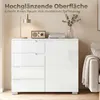 Comò HOMCOM a 4 cassetti, credenza con 1 anta e ripiano Anteprima dell’immagine prodotto 4