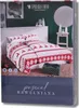 A product package for bedding, featuring a depiction of the bedding set on a bed. Podgląd zdjęcia produktu