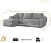 AX LIVING Canapé d'angle avec fonction sommeil Malatya L Voir les images du produit 7