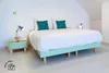 Zwillingsbett Massivholz mit Kopfteil Twin - 90x200 - Grau Produktbild-Vorschau 7